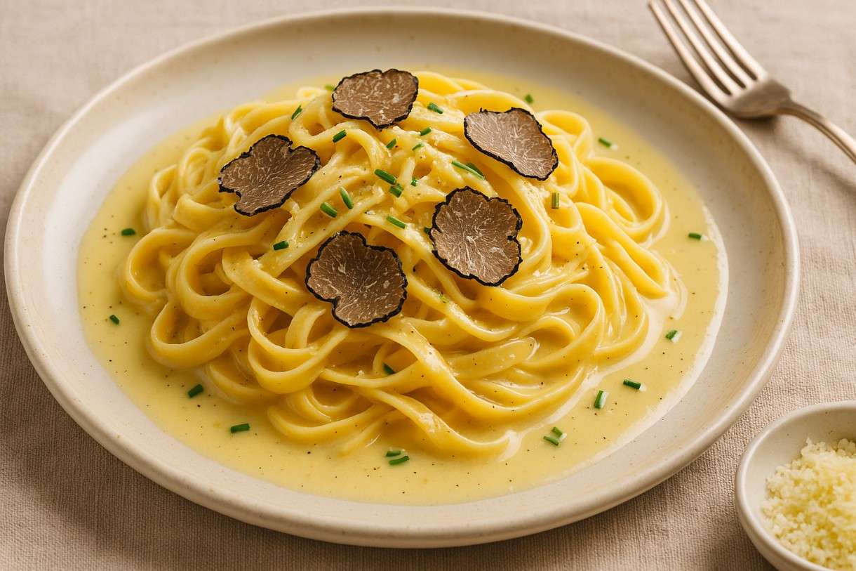 Wenn Italien Frankreich trifft: Trüffel-Tagliatelle mit Beurre Blanc – Eine Ode an den Genuss