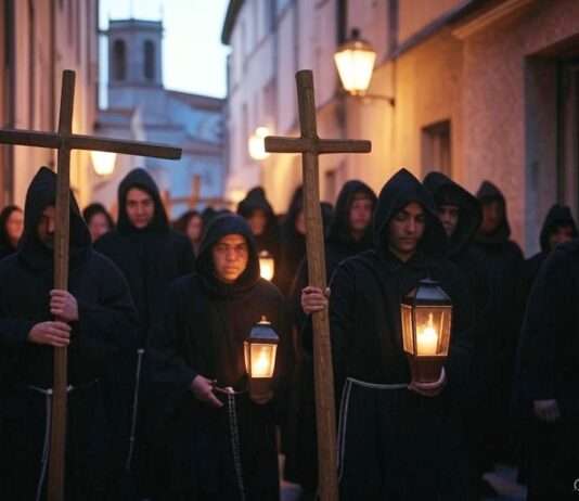 Karfreitag in Frankreich: Zwischen stiller Besinnung und lebendigen Traditionen Vendredi_Saint_Perpignan_Illustration