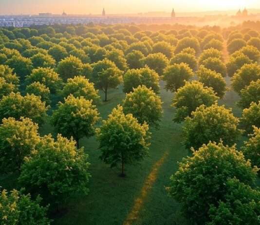 Ein Wald für Paris: Wie eine Million Bäume Hoffnung auf vergiftetem Boden säen Aufforstung_Stadtwald_Illustration