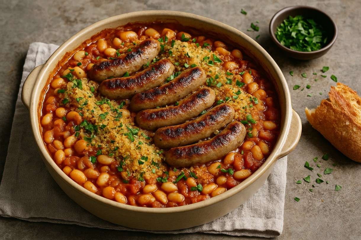 Cassoulet mit Nürnberger Würstchen – ein Fusion-Klassiker neu gedacht