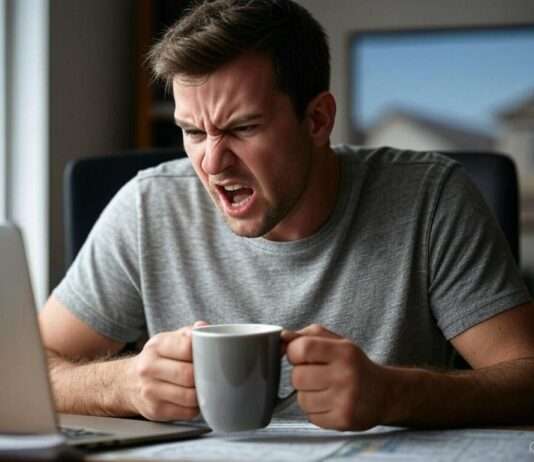 Kommentar: Montagswut mit Ansage – Wenn ein Präsident zum Drehbuchautor einer Dystopie wird E-Mail_Computer_Kaffee_Wut_Illustration