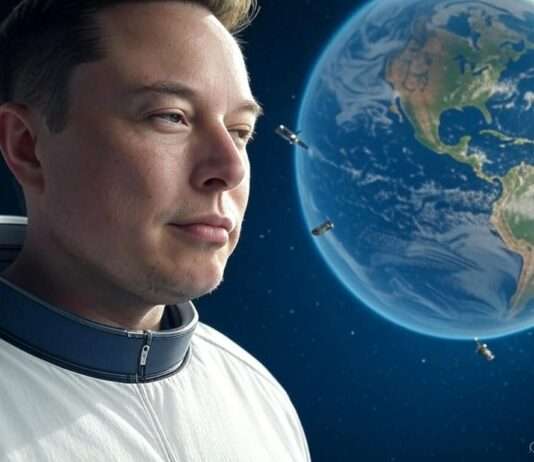 Der Billionen-Mann: Elon Musks Sprung in die Geschichte Elon_Musk_Starlink_SpaceX_Illustration