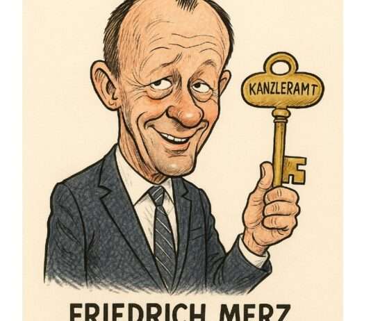 Jetzt sind Sie dran, Herr Merz Friedrich_Merz_Karikatur_Kommentar