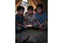 Kinder sterben an Hunger: Die humanitäre Katastrophe in Gaza verschärft sich dramatisch Hungernde_Kinder_Gaza_Illustration