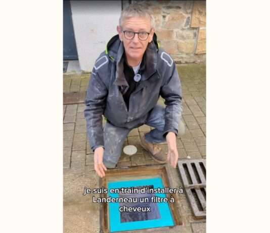 Haare gegen die Meeresverschmutzung: Wie ein Normanne mit Friseurabfällen die Ozeane schützen will Kanalisation_Filter_Haare_ScreenFB