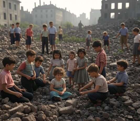 Verdrängt, verkauft, vergessen: Die Kinder deutsch-französischer Kriegsbeziehungen Kinder_Zweiter_Weltkrieg_französische_Besatzung_Illustration