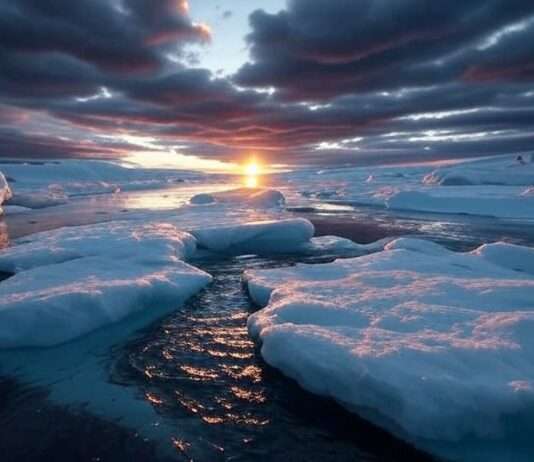 Wenn 1,5 Grad schon zuviel sind: Warum die Polareisschilde bereits jetzt kollabieren könnten Kollaps_arktischer_Eisschild_Illustration