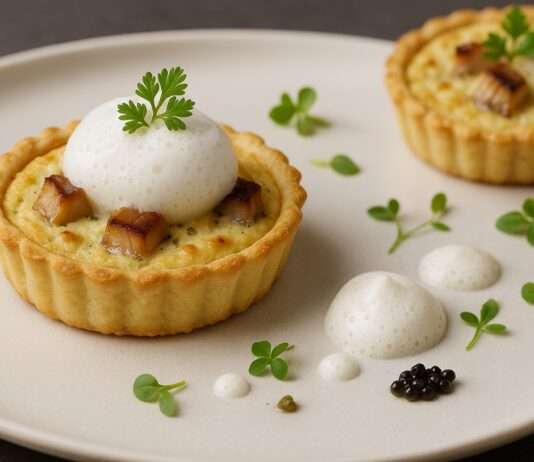 Mini-Quiche Lorraine mit Räucheraal und Meerrettichschaum Mini-Quiche-Lorraine-mit-Räucheraal-und-Meerrettichschaum