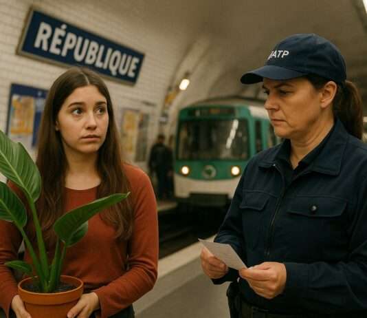 Grüner Ärger im Pariser Untergrund: 150-Euro-Strafe für eine Zimmerpflanze Pflanzen_RATP_Strafe_Illustration