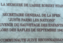 Helden in der Soutane – Als französische Geistliche jüdische Leben retteten Plaque_à_la_mémoire_de_l'abbé_Robert_Stahl_Wikipedia