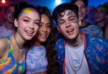 Rave-Party im Lot: Wenn Freiheit und Gesetz aufeinanderprallen Rave-Party_Illustration