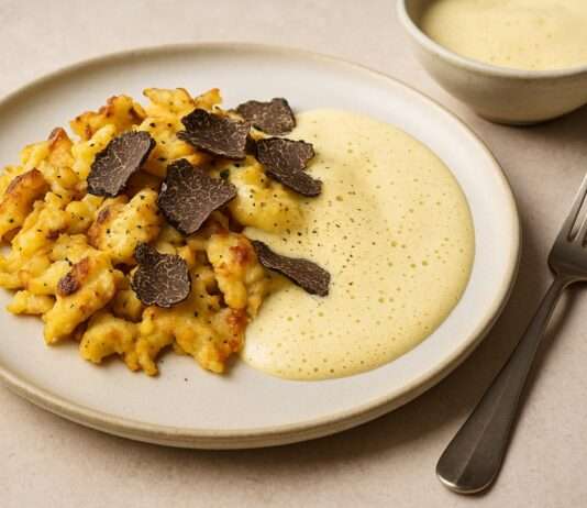 Trüffel-Kaiserschmarrn mit Champagner-Sabayone – Wenn die Alpen Champagner trinken Trüffel-Kaiserschmarrn-mit-Champagner-Sabayone