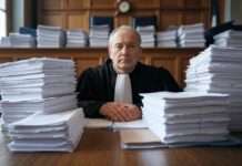 Der Fall Athanor: Zwischen mystischer Verheißung und strafrechtlicher Realität Überlastung_Gerichte_Frankreich_Illustration