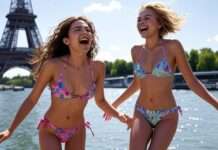 Noch nicht Schluss mit Sommer: Paris verlängert das Baden in der Seine Baden_Seine_Paris_Illustration