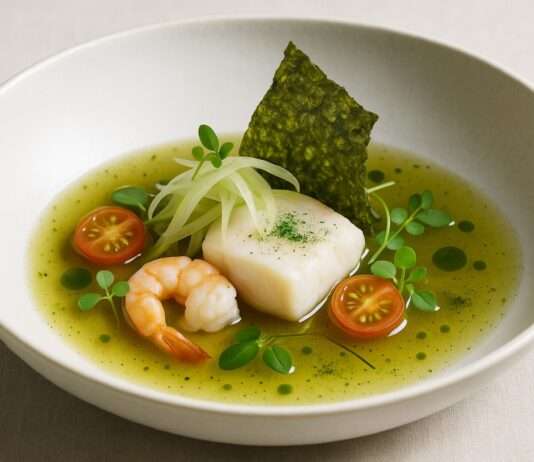 Marseille kocht – Wie junge Köchinnen und Köche die Mittelmeerstadt neu erfinden Bouillabaisse-Réinventée-au-Bouillon-d-Algues