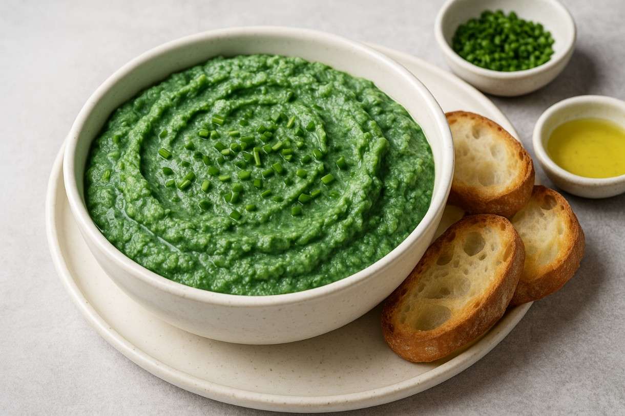 Brandade de Morue à la Spiruline – Stockfischcreme mit Spirulina