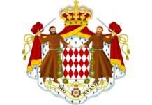 Vom General bis zum Präsidenten: Die seltenen Staatsbesuche französischer Staatschefs in Monaco Coat_of_arms_of_Monaco