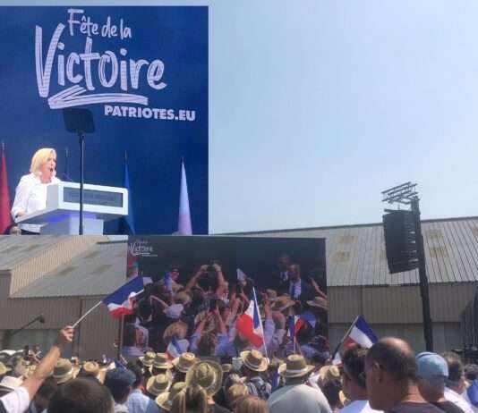 Ein Dorf als Bühne: Europas extreme Rechte feiert in Frankreich ihre Macht Fete-de-la.Victoire_Marine-Le-Pen_ScreenX