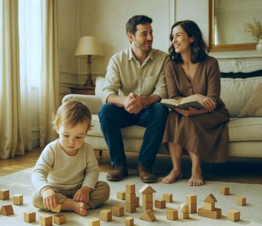 Kein Bildschirm mehr für die Kleinsten: Frankreich zieht die Reißleine Frühkindliche_Erziehung_Illustration