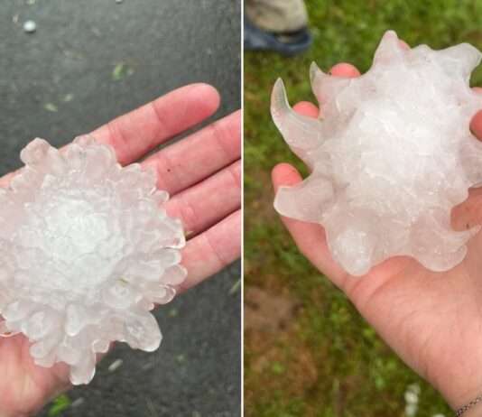 Zerstörerisches Unwetter im Puy-de-Dôme – Hagelkörner groß wie Tennisbälle verwüsten die Region Gewitter_Hagel_Olliergues_ScreenX