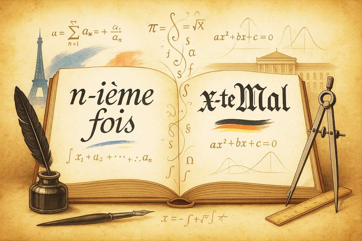 Warum französisch "n-ième fois" und deutsch das "x-te Mal"? - Ein sprachhistorischer Vergleich
