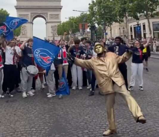 Paris im Freudentaumel: PSG feiert historischen Champions-League-Sieg – und der Eiffelturm feiert mit PSG_Inter_Champs-Elysees_ScreenX