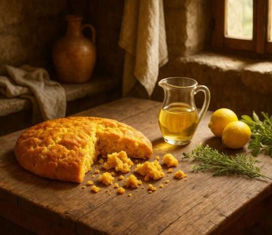 „Cucina Bianca“ – aus den ligurischen und piemontesischen Alpen: Stroscia – Der bröselige Kuchen der Hirtenküche Stroscia