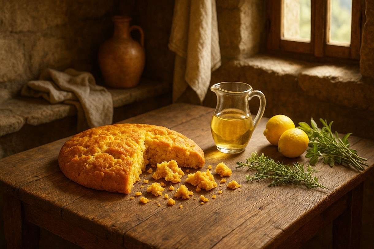 „Cucina Bianca“ – aus den ligurischen und piemontesischen Alpen: Stroscia - Der bröselige Kuchen der Hirtenküche