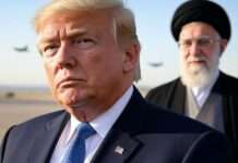 Trumps Behauptung zur Zerstörung iranischer Nuklearanlagen gerät ins Wanken Trump_Khamenei_Iran_Illustration