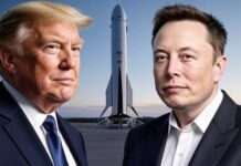 Wenn Raketenpolitik persönlich wird: Wie der Streit zwischen Trump und Musk die US-Raumfahrt erschüttert Trump_Musk_Raumfahrt_Illustration