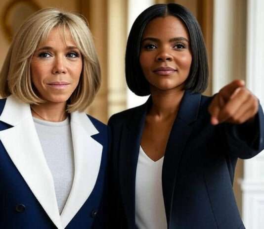 Candace Owens gegen die Macrons: Wenn Verschwörungstheorien immer wieder zu Schlagzeilen werden Brigitte_Macron_Candace_Owens_Illustration