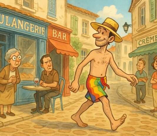 Kommentar: Im Urlaub alles egal? Dann bleib doch gleich daheim. Benehmen_Kleidung_Urlaub_Illustration