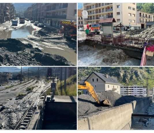 Alpen unter Wasser: Historische Fluten, ein Todesopfer in Italien und stillstehende Züge zwischen Paris und Mailand Unwetter_Maurienne_ScreenX