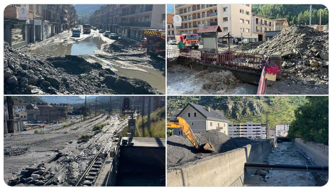 Alpen unter Wasser: Historische Fluten, ein Todesopfer in Italien und stillstehende Züge zwischen Paris und Mailand