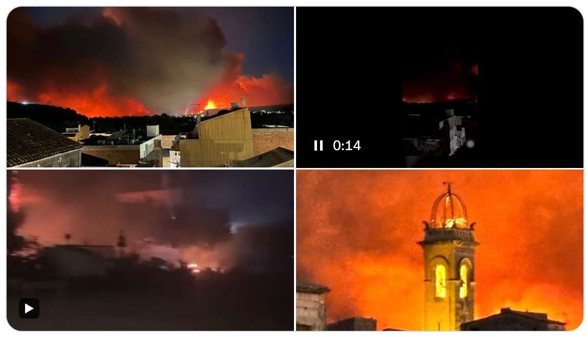 Katalonien im Flammenmeer: Wenn der Himmel brennt und der Rauch bis Alicante zieht