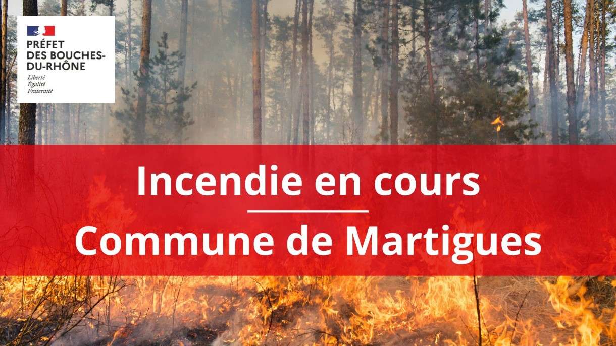 Feuer an der Côte d'Azur: Waldbrand bei Martigues