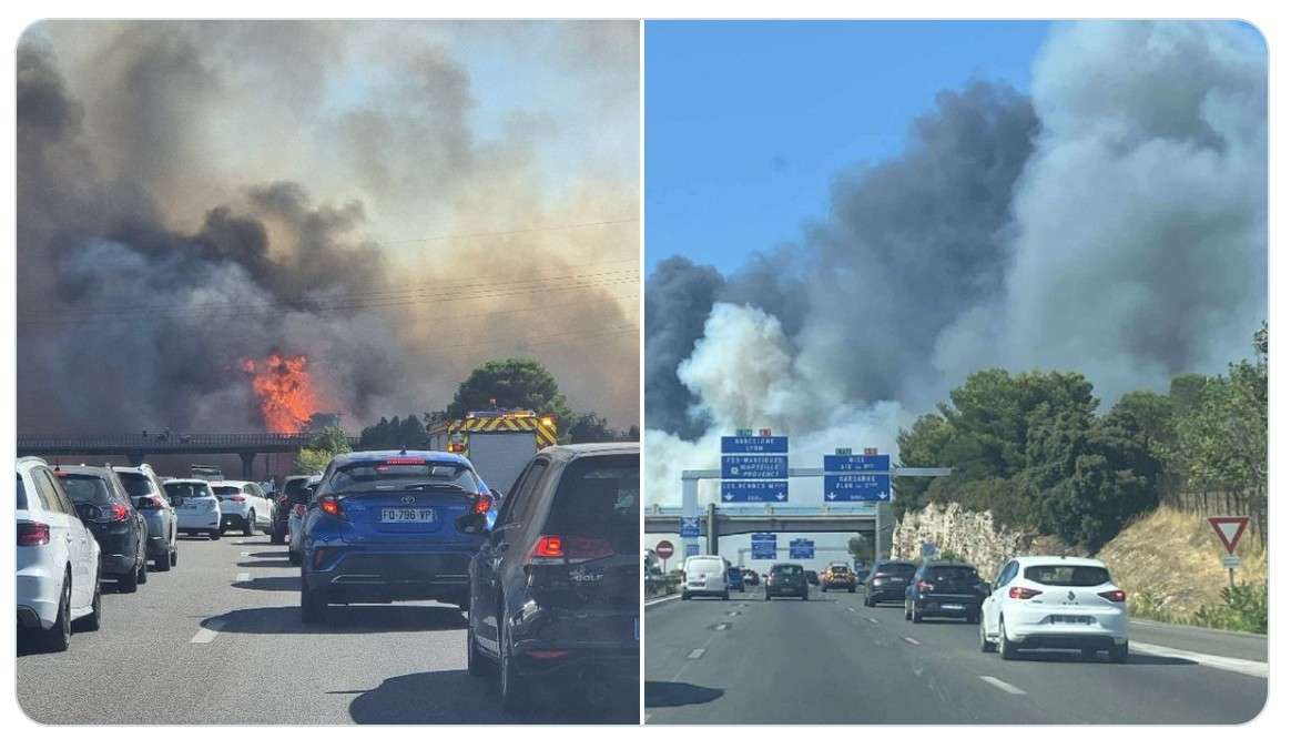 Flammen am Stadtrand – Es brennt wieder bei Marseille