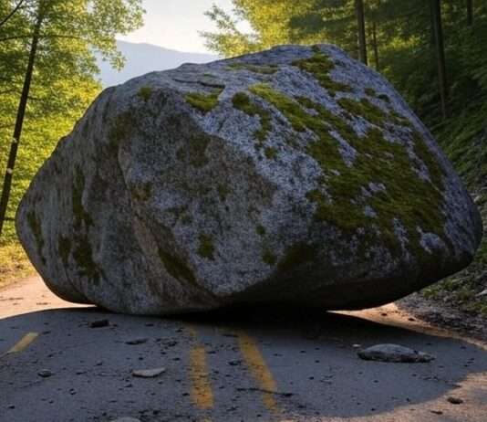 Wenn die Felsen rollen: Wie sicher sind Schutznetze in den französischen Alpen wirklich? Felssturz_Illustration