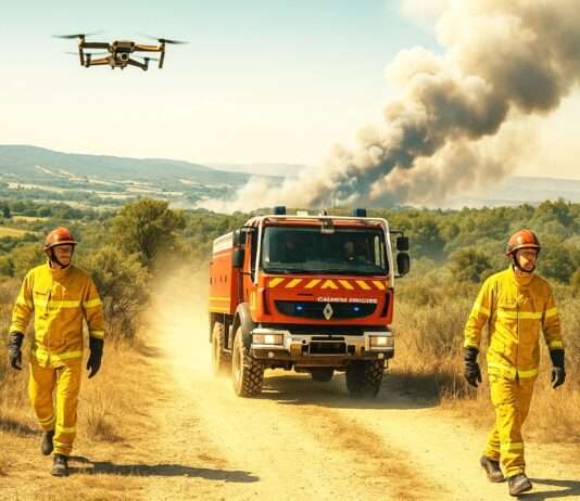 Flammen im Anmarsch – wie Frankreichs Feuerwehr dem Feuer zuvorkommt Feuerwehr_Waldbrand_Prävention_Illustration