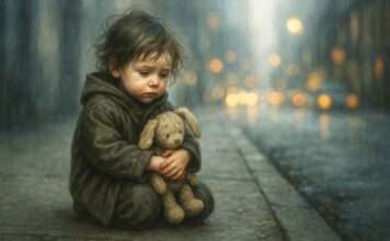 Frankreichs Kinderschutz vor der Bewährungsprobe: Regierung verspricht Reform bis 2027 Obdachlose_Kinder_Frankreich_Illustration