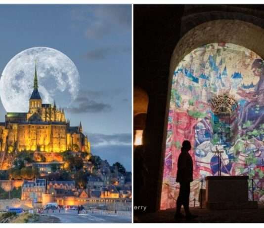 Magie zwischen Himmel und Meer – Der Mont-Saint-Michel bei Nacht Reve-de-Lune_ScreenX