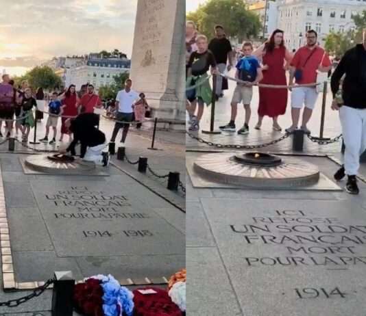 Respektlosigkeit unter dem Arc de Triomphe: Wenn Erinnerung mit Füßen getreten wird Skandal_Arc-de-Triomphe_ScreenX
