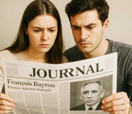 François Bayrou außer Lebensgefahr – Genesung nach schwerer Grippe Bayrou-Zeitung_Illustration