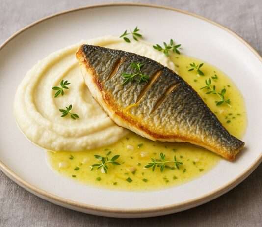 Filet de dorade, purée de panais et beurre citronné – Französische Eleganz im Herbstkleid Filet-de-dorade-purée-de-panais-et-beurre-citronné