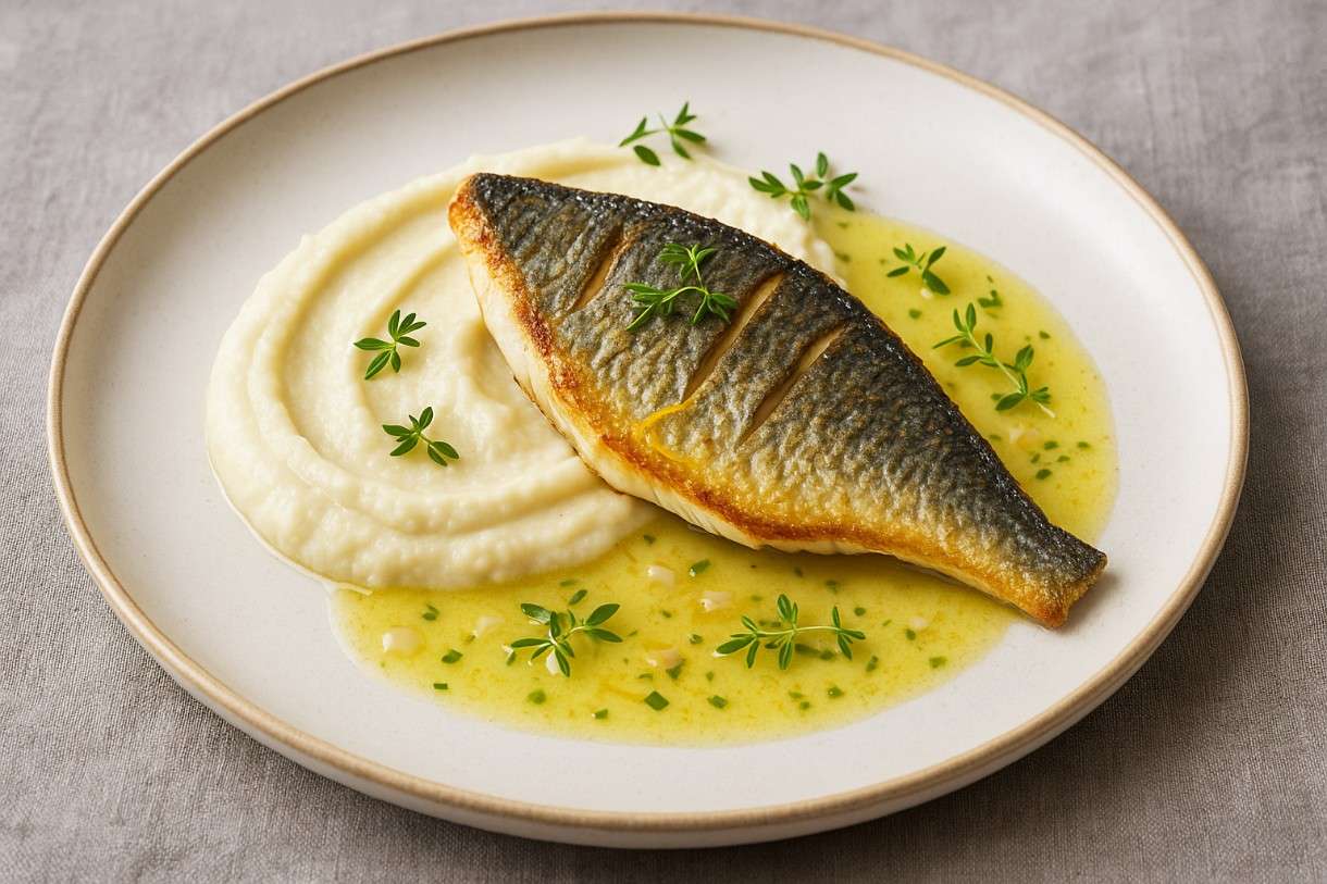 Filet de dorade, purée de panais et beurre citronné – Französische Eleganz im Herbstkleid