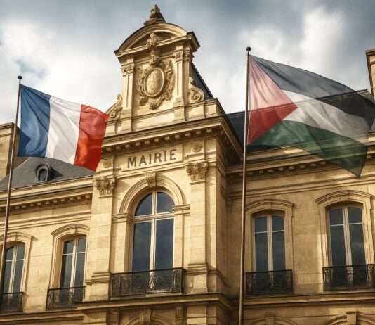 Zwischen Solidarität und Neutralität: Frankreichs Kommunen und die palästinensische Flagge Flagge_Palästina_Mairie_Illustration