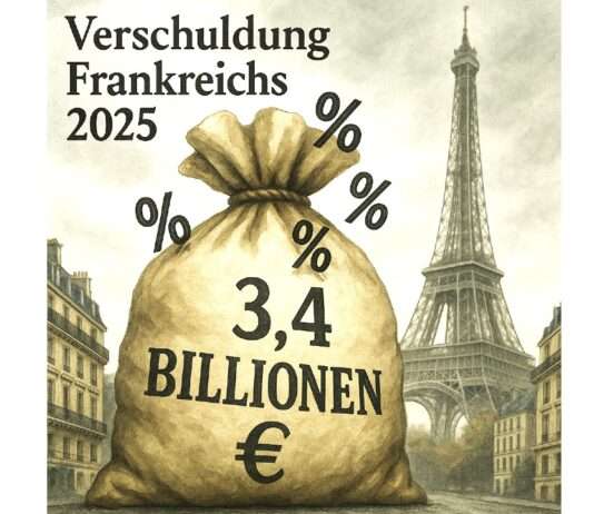 Frankreichs Schuldenuhr tickt schneller: Warum die 3,4 Billionen Euro kein abstrakter Wert mehr sind Frankreich_Verschuldung_Illustration
