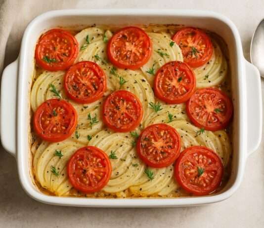 Gratin léger de fenouil et tomates – Französische Leichtigkeit im Herbst Gratin-léger-de-fenouil-et-tomates