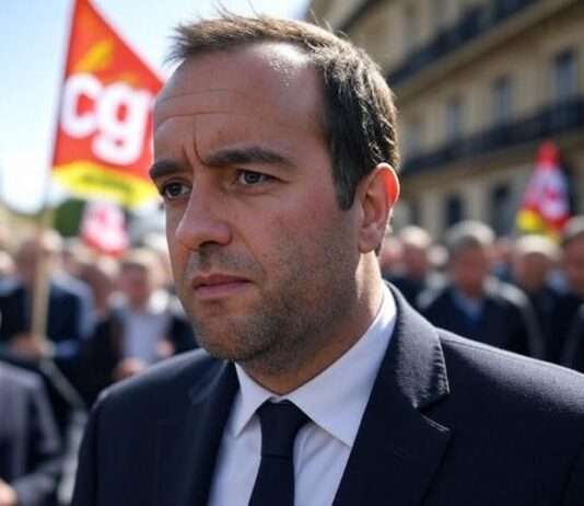 Kompromiss unter Druck – Wie Frankreichs Sozialisten die Rentenreform vorerst gestoppt haben Lecornu_Druck_Gewerkschaften_Illustration