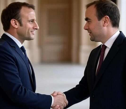 Misstrauen statt Aufbruch – Frankreichs neuer Premierminister startet mit gravierendem Vertrauensdefizit Macron_Lecornu_Illustration